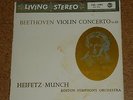 LP Record Beethoven Heifetz Munch Violin Concerto Living Stereo Red Seal LSC1992