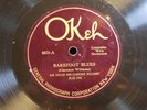 78 RPM EVA TAYLOR & CLARENCE WILLIAMS OKEH 8073  BAREFOOT BLUES - RARE JAZZ