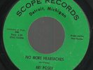 VERY RARE-DETROIT NORTHERN SOUL-SCOPE RECORDS-ART POSEY-NO MORE HEARTACHES-45