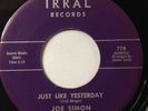 JOE SIMON - JUST LIKE YESTERDAY - ONLY A DREAM