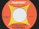 Hear- Rare Doo Wop 45- The Defenders- Island Of Love- Parkway Records # 926- M-