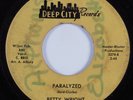 Northern Soul 45 BETTY WRIGHT Paralyzed DEEP CITY HEAR