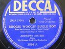 ANDREWS SISTERS Boogie Woogie Bugle Boy/Bounce Me Brother Decca 3598 78 RPM EXC