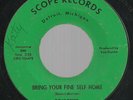 SCARCE-DETROIT NORTHERN SOUL-SCOPE RECORD-SOULETTES-BRING YOUR FINE SELF HOME-45