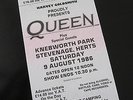 QUEEN  :  COMPLETE Final Concert Ticket KNEBWORTH 1986 Magic Tour STUB ATTACHED