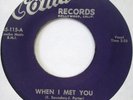 THE NATIVE BOYS When I Met You b/w Tears 45 RARE DOO-WOP COMBO 115