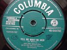 HELEN SHAPIRO Tell Me What He Said UK COLUMBIA 7