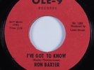 Northern Soul 45 RON BAXTER This Is It OLE-9 HEAR VG++