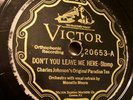 Hot Victor 20653 Charles Johnson's Paradise Ten/New Orleans Blue Five-Tom Morris