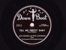 1948 Rare BLUES 78 rpm Joe Turner & Pete Johnson DOWN BEAT 153  Pretty Baby  E