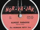 ALMOST PARADISE Norman Petty Trio Norvajak 1316 78 record rpm Studios 1957