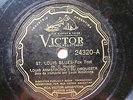 LOUIS ARMSTRONG Victor 24320 JAZZ 78 ST. LOUIS BLUES / MORENO ESTIVADOR
