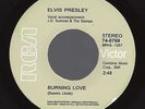 Elvis Presley Gray Label Burning Love 45 NM