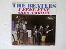 The Beatles I FEEL FINE / SHE'S A WOMAN Capitol VG Picture Sleeve 7