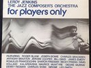 Leroy Jenkins JCOA For Players Only UK 1975 Bowie Brackeen Kalaparusha Cooper NM