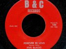 45bs-R&B vocal group -B & C 100-Five Blacks