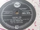 ELVIS PRESLEY LOVING YOU & TEDDY BEAR RCA 1013