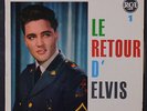ELVIS PRESLEY: Le Retour D'elvis 45 (France, blue lbl, PC w/ tab) rare Oldies