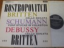SXL 2298 Britten / Schumann / Debussy / Rostropovich / Britten