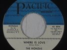Sweet/Northern Soul 45 - Monzas - Where Is Love/Baby You Know - Pacific - mp3