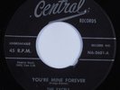 Doo Wop 45 EXCELS You're Mine Forever CENTRAL HEAR