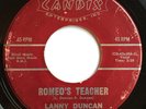 Teen Rockabilly 45   LANNY DUNCAN “Romeo’s Teacher” on CANDIX orig ‘60 HEAR