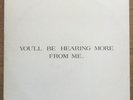Jody Aliesan You'll Be Hearing More From Me LP Rare Private Femme Folk SSW