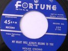 NOLAN STRONG & THE DIABLOS For Old Times Sake 45 DOO-WOP EX ORIG FORTUNE 529