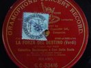 CELESTINA BONINSEGNA la forza del destino / GRAMOPHONE CONCERT RECORD