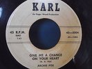 ARCHIE POE give me a chance on your heart KARL 3004 rare HILLBILLY BOP ohio HEAR