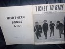 THE BEATLES OFFICIAL SHEET MUSIC FROM 1965 TICKET TO RIDE NORTHERN SONGS LTD.