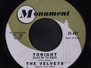 VELVETS: Tonight / Spring Fever 45 Vocal Groups