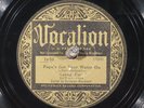 78 RPM --  Leroy Carr and Scrapper Blackwell, Vocalion 1636, V+ / VV+  Blues