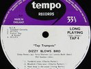 JIMMY DEUCHAR/DIZZY REECE TOP TRUMPETS TEMPO TAP4 UK 1st ORIGINAL RARE MONO FLAT