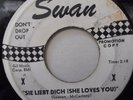 The Beatles Sie Liebt Dich (She Loves You) Swan 4182 (Promo) Rarest Version