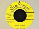 RARE PROMO The Crickets Brunswick 9-55072 Think It Over And Fool's Paradise