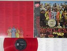 BEATLES SGT. PEPPER'S LONELY HEARTS CLUB BAND EMI Japan OBI MONO CLEAR RED LP