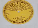 Authentic Orig. 1954 Elvis Presley 45 RPM Sun Record LABEL from Tennessee Museum