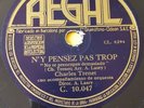 FRANCE 78 rpm RECORD Regal CHARLES TRENET N´y pensez pas trop / Douce France