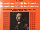GOLD PROMO - ANTAL DORATI / Haydn Symphonies No.59&81/ Original Mercury SR 90436