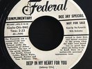 PYRAMIDS * Deep in My Heart For You 45 * Rare Doo Wop R&B Federal Promo Orig