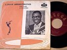 Louis Armstrong : C’Est Si Bon + La Vie En Rose - Danish Decca 7” P/S 45 1950s