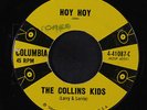COLLINS KIDS: Hoy Hoy / Mama Worries 45 (rubber stamp/tiny tear ol) Rockabilly