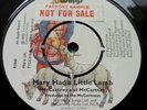 PAUL McCARTNEY & WINGS - MARY HAD A LITTLE LAMB 1972 EMI FACTORY SAMPLE 7