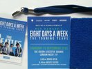 The Beatles Premiere London pass ticket piece of carpet Eight Days A Week press