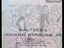 JOHANN STRAUSS JR. Waltzes EP CAMDEN CAE 158 1S/1S US 1956 WARHOL COVER ART