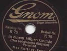 Max Kuttner  auf kleiner 15 cm  Gnom : In einem kühlen Grunde