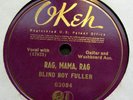 Rare BLUES 78-BLIND BOY FULLER 