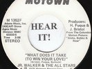 Jr Walker MOTOWN 45-Motown 1352 PROMO-What Does it Take To Win Your Love VG++/M-