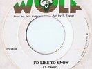Tyrone Taylor I'd Like to Know JA 1976 Wolf Matrix TS 3481